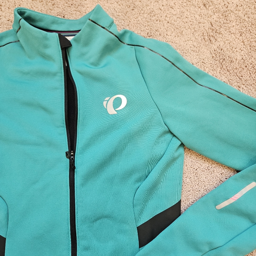 Pearl Izumi PRO cycling jacket Teal Womens Medium Lined  Bicycle Riding Cycle